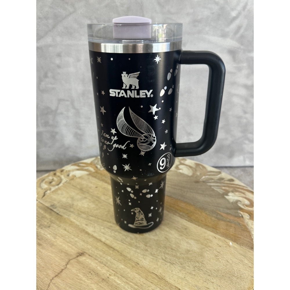 Stanley 40oz Quencher H2.0 Harry Potter Marauders Map Engraved Tumbler Black